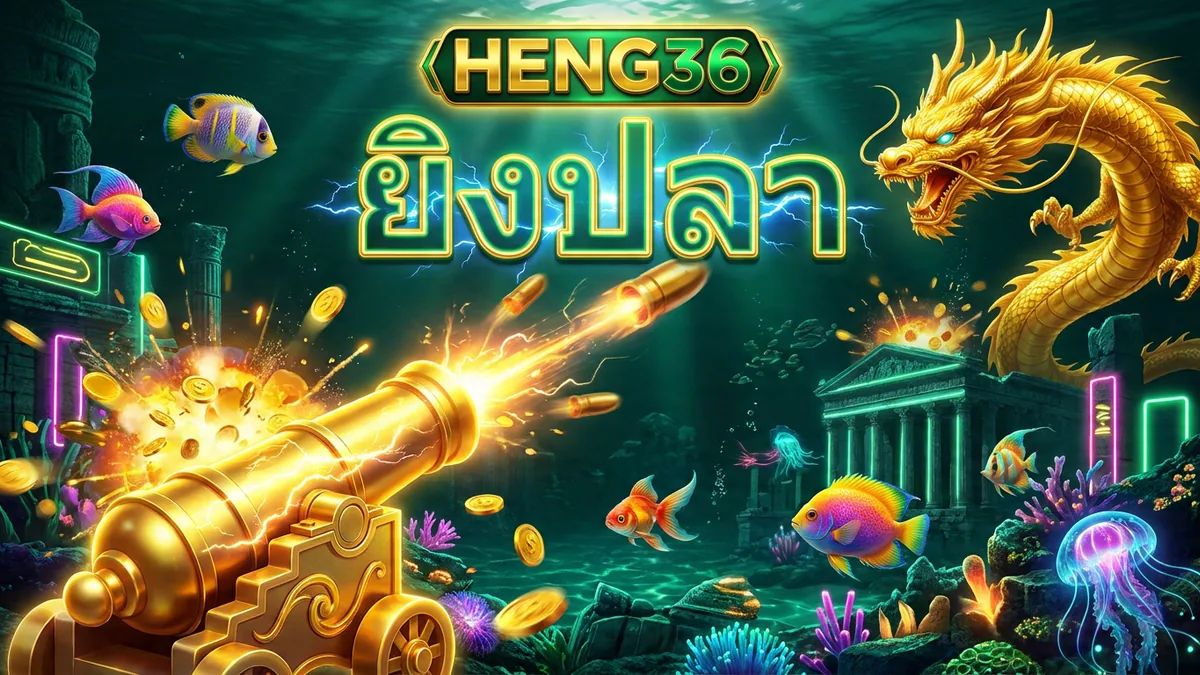 เกมยิงปลา HENG36 เทคนิคยิงปลาได้เงินจริงและเลือกห้องให้คุ้ม HENG36